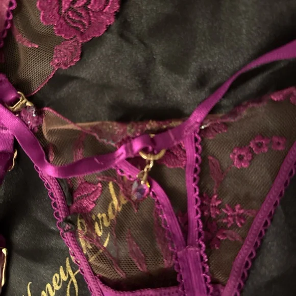Honey Birdette 3 piece lingerie set in Whitney Rainbow - Picture 8 of 8